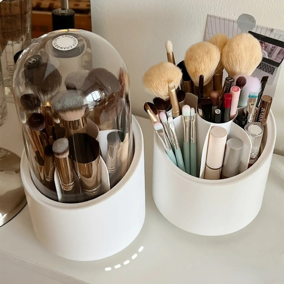 Makeup Brush Holder, 360° Rotating Brush Holder 5-Slot Makeup Brush Or –  TweezerCo